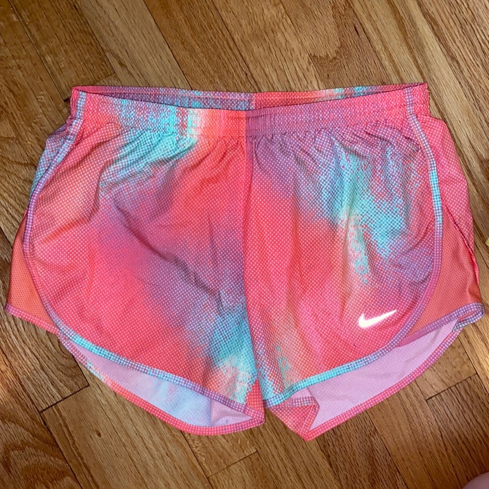 Nike Pink and Mint athletic shorts